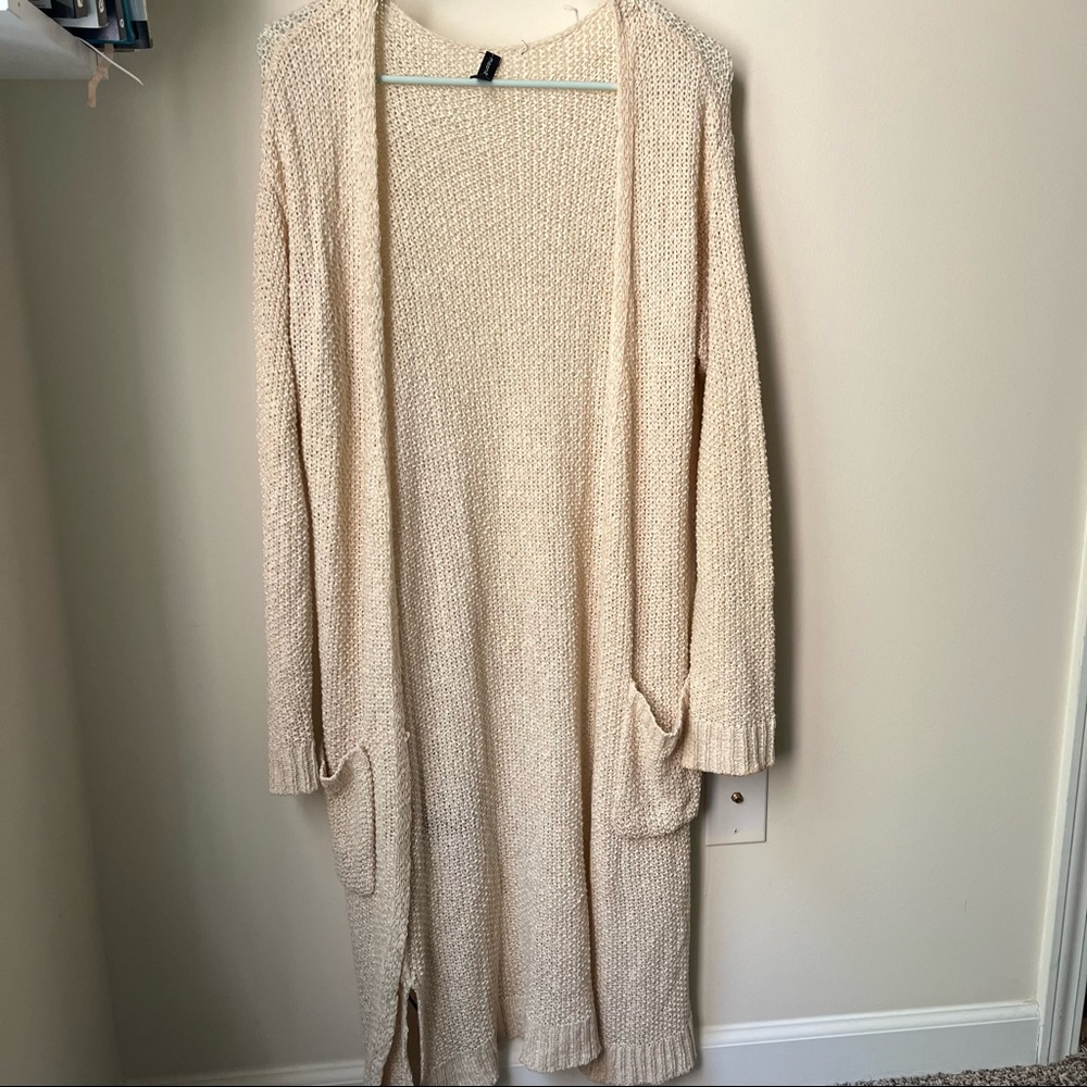 Cream Sweater Cardigan